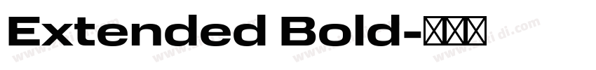 Extended Bold字体转换